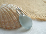 Seaham Grey Sea Glass Necklace - Steel Blue Gray