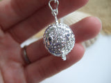 Marble Fish Locket with Sea Glass Codd Marble - Openable