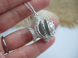 fish locket with sea glass codd marble
