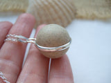 Sea Marble Victorian Clay Marble - Necklace Ref 5