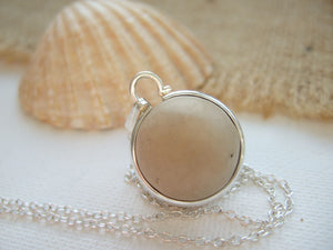 small clay beach marble necklace
