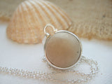 small clay beach marble necklace