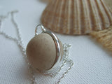 Victorian 100 Year Old Clay Beach Marble - Necklace