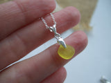 Clavicle Necklace - Dainty Seaham Sea Glass Pendant On Sterling Silver 2