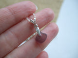 Clavicle Necklace - Dainty Seaham Sea Glass Pendant On Sterling Silver 2