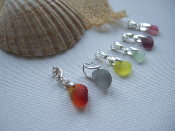 Clavicle Necklace - Dainty Seaham Sea Glass Pendant On Sterling Silver 2