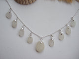 Mermaids Tears - White, silver plated