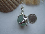 Marble Turtle - Sea Glass Codd Marble Necklace