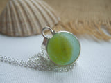 Marble necklace - Yellow cat's eye 2