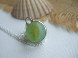Marble necklace - Yellow cat's eye 2