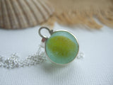 Marble necklace - Yellow cat's eye 2