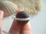 PIRATE Sea Glass Codd Marble, Amber Scottish Beach Marble