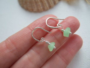uv sea glass earrings