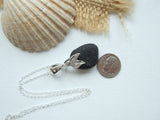 Seaham Secret Magenta Purple Sea Glass Pendant - Mermaid Necklace