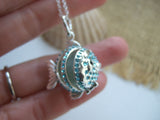 Turquoise Sea Glass Marble Fish