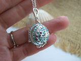 Turquoise Sea Glass Marble Fish