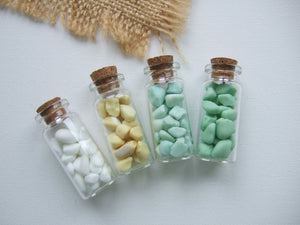 SPECIAL - Bottled Seaham Milk Sea Glass - Set of 4