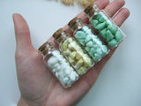 SPECIAL - Bottled Seaham Milk Sea Glass - Set of 4