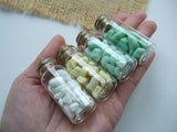 SPECIAL - Bottled Seaham Milk Sea Glass - Set of 4