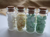 SPECIAL - Bottled Seaham Milk Sea Glass - Set of 4