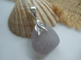 Mermaid Grey Necklace - Scottish Sea Glass and Sterling Silver