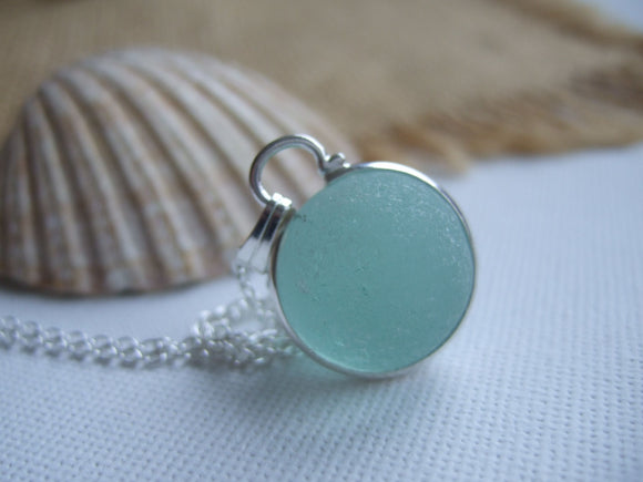 codd sea glass marble necklace