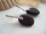 Seaham Secret Magenta Purple Sea Glass Earrings - Studs