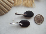 Seaham Secret Magenta Purple Sea Glass Earrings - Studs