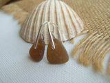 Waterdrops - Brown sea glass