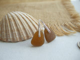 Waterdrops - Brown sea glass