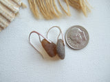 Waterdrops - Brown sea glass