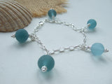 japanese sea glass marble bracelet