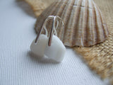 Waterdops - White Milk Sea Glass Earrings