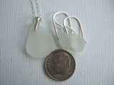 Jewelry Set - White Sea Glass Petite