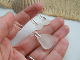 Jewelry Set - White Sea Glass Petite