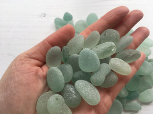 412g Seafoam Bubbles Seaham Sea Glass - Jewelry Quality