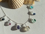 Multi Rainbow Necklace - Seaham sea glass Rainbow necklace