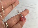 Pink Seaham Multi Sea Glass Pendant Minimalist Design