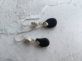 Seaham Secret Deep Purple Flower Earrings