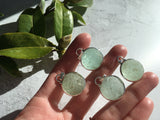 Moon Marbles - Sea Glass Codd Marble necklace - very C marked