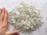 500g Scottish / Seaham Sea Glass White - Jewelry and Craft Mix Display Pieces