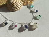 Multi Rainbow Necklace - Seaham sea glass Rainbow necklace