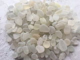 500g Seaham Sea Glass White - Jewelry and Craft MixDisplay Pieces