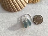 Waterdrop Earrings - Grey Seaham Sea Glass Earrings