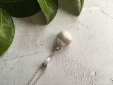 Frozen Charlotte Head Necklace, Sterling Silver Seaham Beach Found