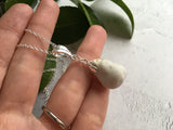 Frozen Charlotte Head Necklace, Sterling Silver Seaham Beach Found