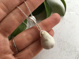 Frozen Charlotte Head Necklace, Sterling Silver Seaham Beach Found