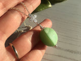 Sea Glass Bead Necklace - Big Uranium UV Pendant