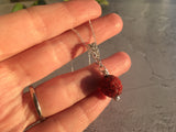 Mudlarking Find Glass Bead Necklace - Red Strawberry