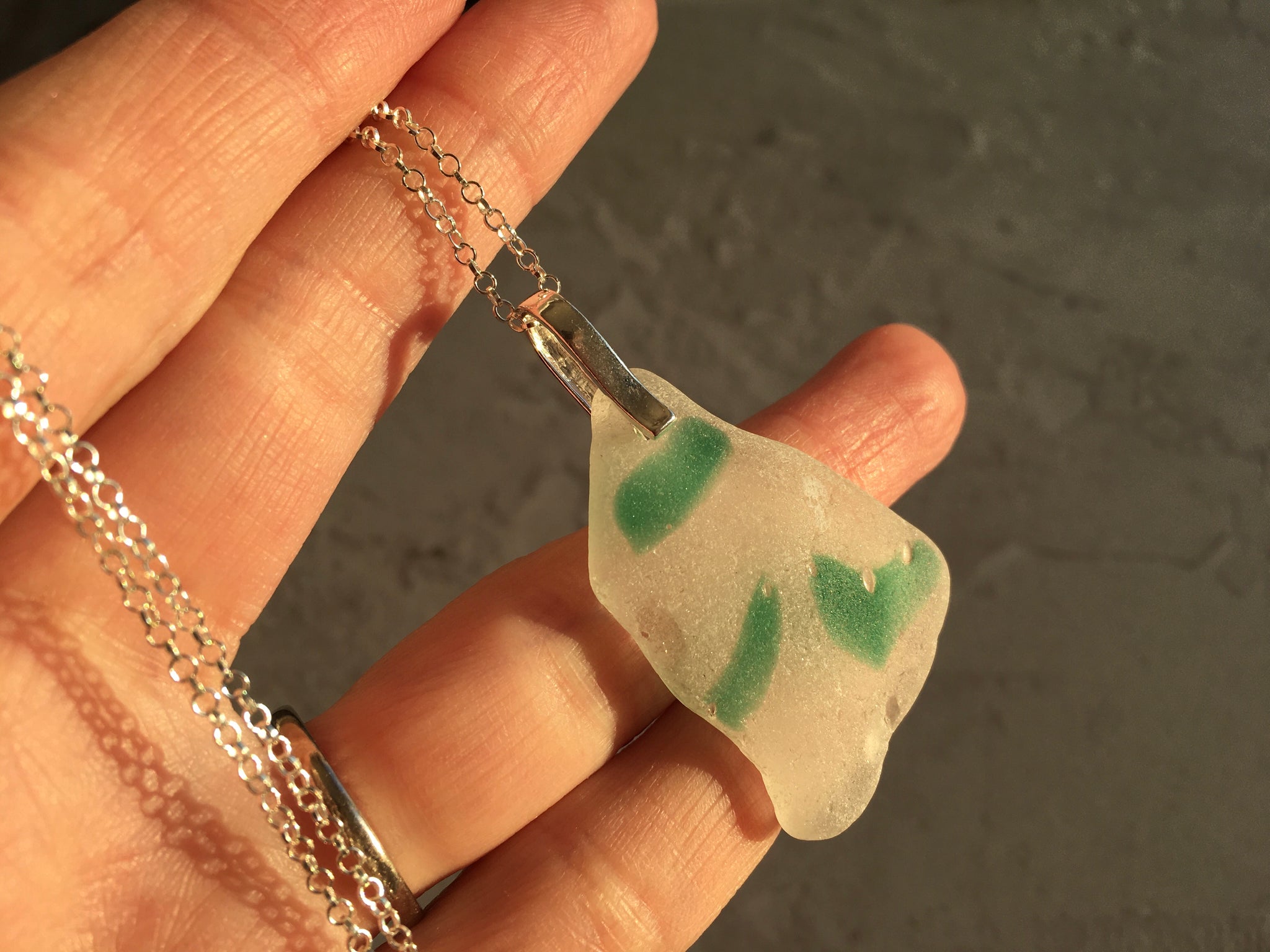 Orange sea glass jewelry sale